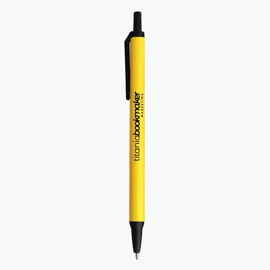 Amber Stick Click Pen