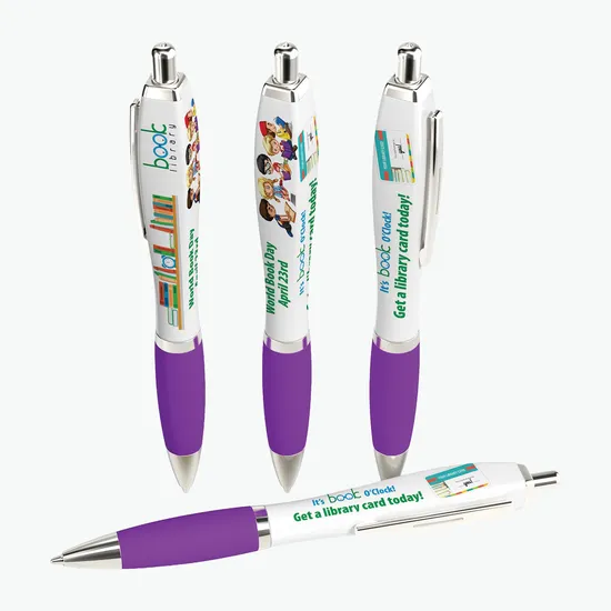Square Full Color Soft Touch Gel Performance Pen