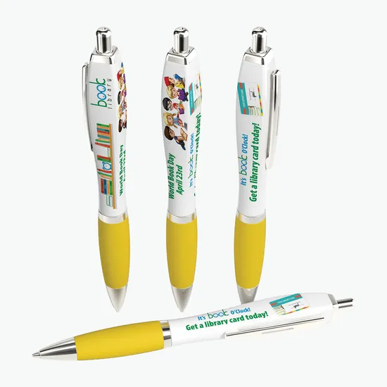Square Full Color Soft Touch Gel Performance Pen