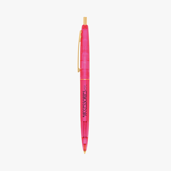 Clear Clic Gold Pen