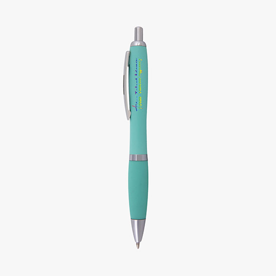 Curvy Matte Finish Ballpoint Pen - Full Color