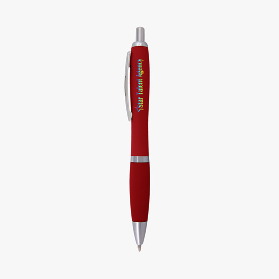 Curvy Matte Finish Ballpoint Pen - Full Color