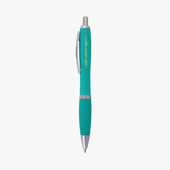 Curvy Matte Finish Ballpoint Pen - Full Color