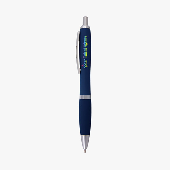 Curvy Matte Finish Ballpoint Pen - Full Color