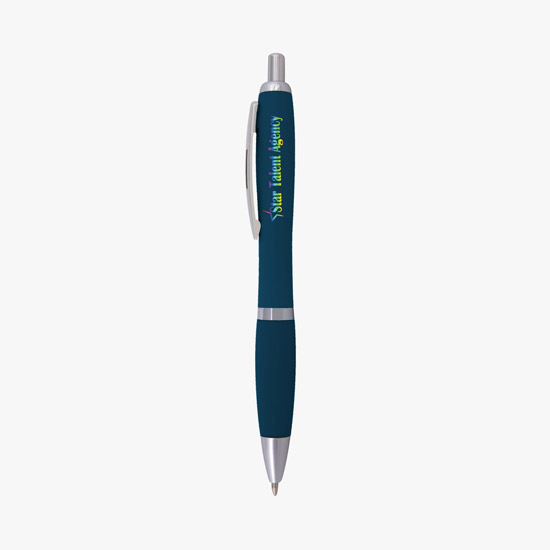 Curvy Matte Finish Ballpoint Pen - Full Color