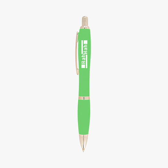 Curvy Ballpoint Pen - Translucent Barrel - 24-Hour Production