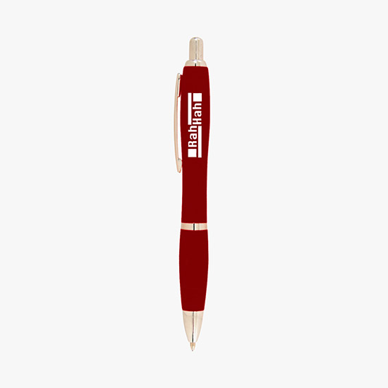 Curvy Ballpoint Pen - Translucent Barrel - 24-Hour Production