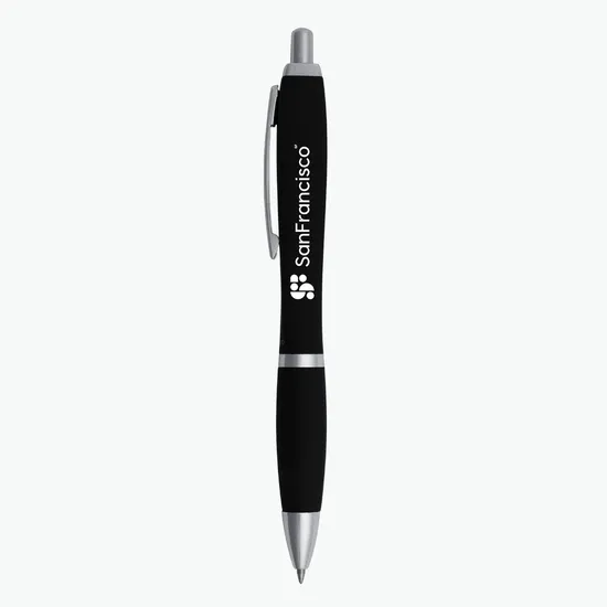 Square Soft Touch Tuxedo Recycled Gel Pen