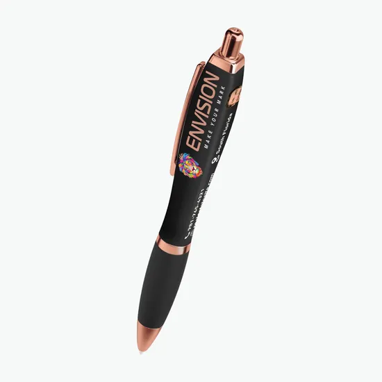 Square Soft Touch Tuxedo Gel Performance Pen - Rose Gold