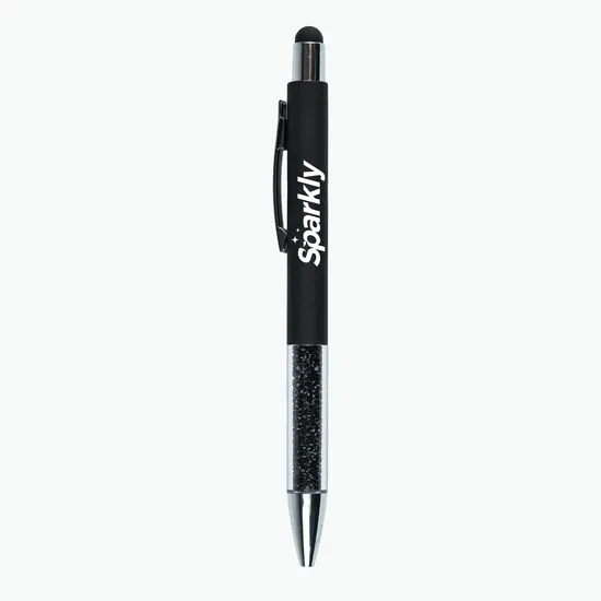 Recycled Glitter Grip Stylus Pen - 24-Hour Production