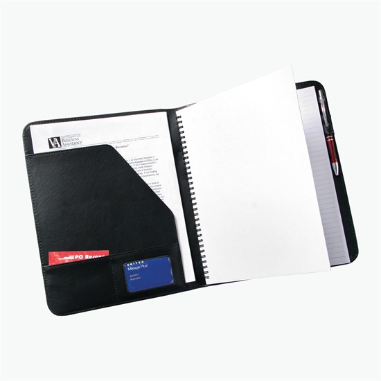 Deluxe Padfolio with Spiral Notebook - Debossed