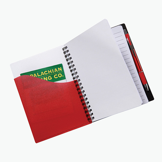 Color Wave Notebook with Ballpoint Pen - 24-Hour Production