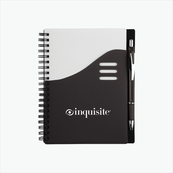 Color Wave Notebook with Ballpoint Pen