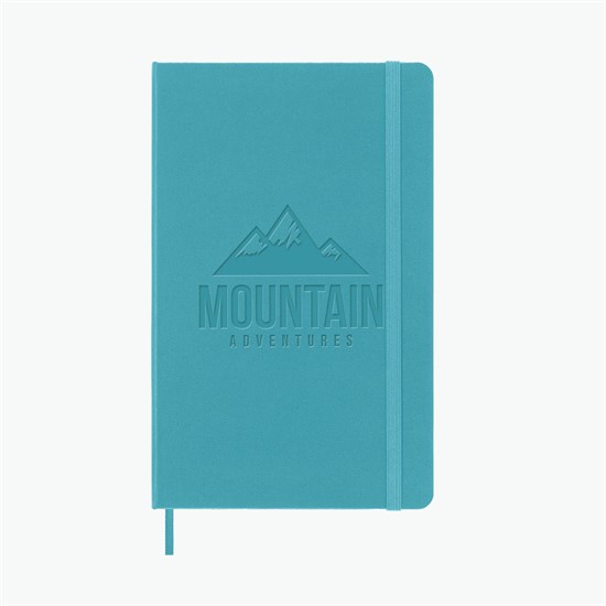 Moleskine® Hard Cover Large Notebook - Ruled - Debossed