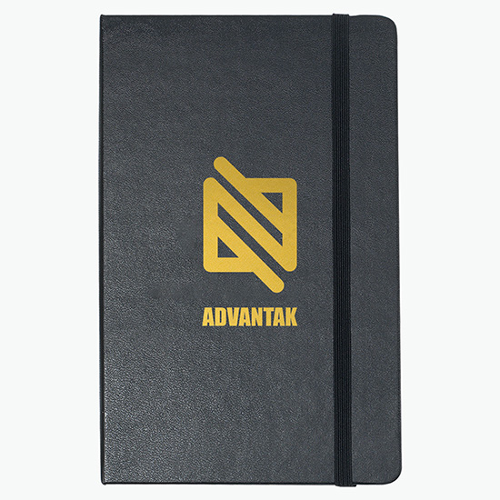 Moleskine® Hard Cover Large Notebook - Ruled - Foil Stamp