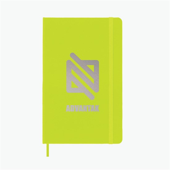 Moleskine® Hard Cover Large Notebook - Ruled - Foil Stamp