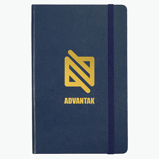 Moleskine® Hard Cover Large Notebook - Ruled - Foil Stamp