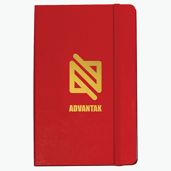 Moleskine® Hard Cover Large Notebook - Ruled - Foil Stamp