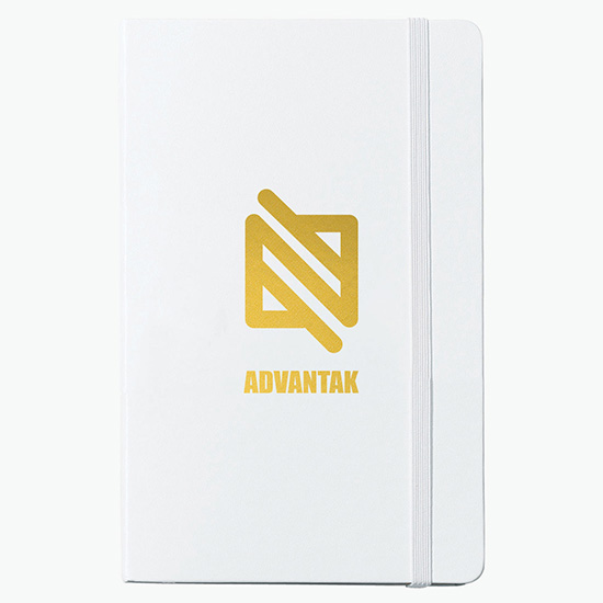 Moleskine® Hard Cover Large Notebook - Ruled - Foil Stamp