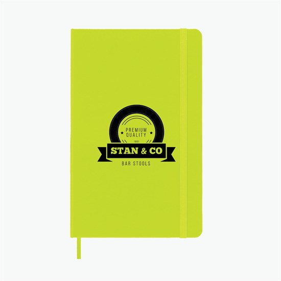 Moleskine® Hard Cover Large Notebook - Ruled - Printed