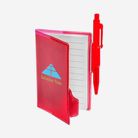 Clear-View Mini Notebook with Pen - 24-Hour Production
