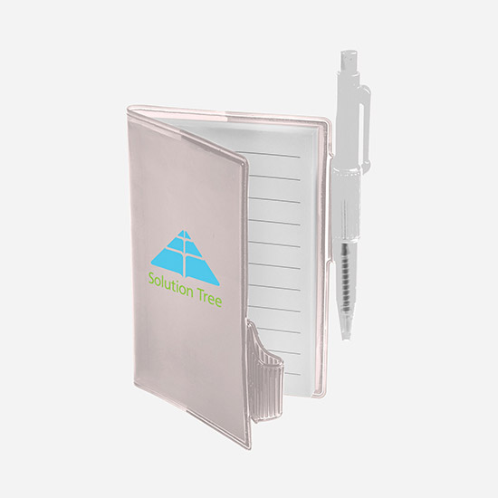 Clear-View Mini Notebook with Pen - 24-Hour Production