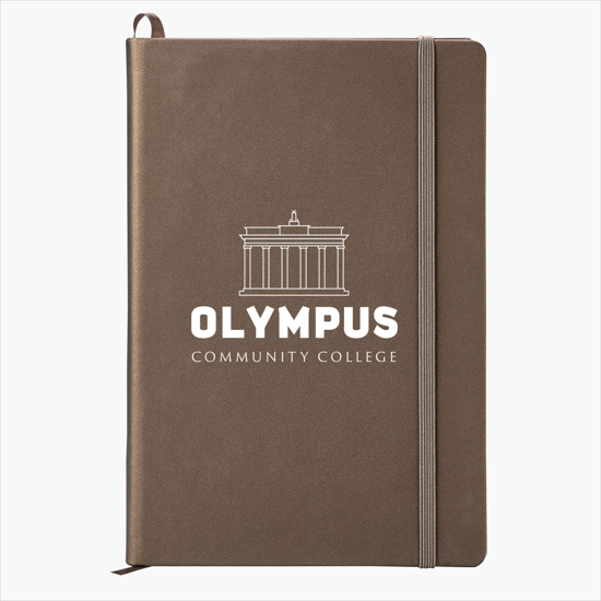 NeoSkin® Satin Metallic Hard Cover Journal - Screen Print