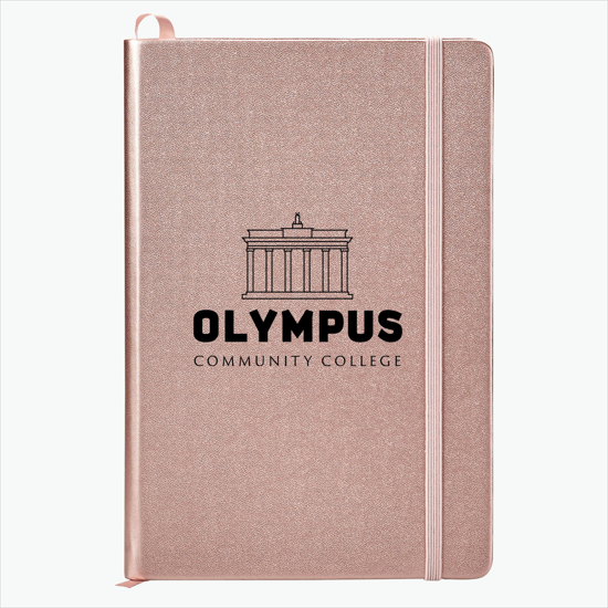 NeoSkin® Satin Metallic Hard Cover Journal - Screen Print