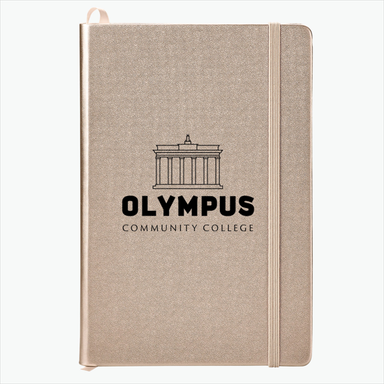 NeoSkin® Satin Metallic Hard Cover Journal - Screen Print
