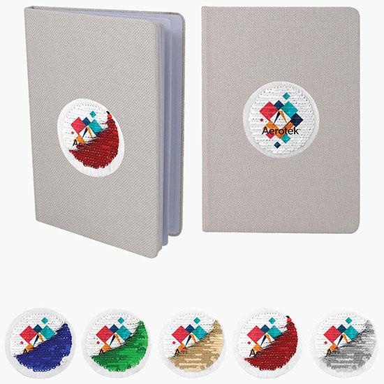 Mermaid Vibrant Full Color Printed Sequin Notebook