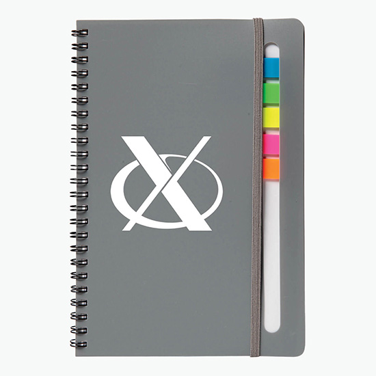 Semester Spiral Notebook with Sticky Flags