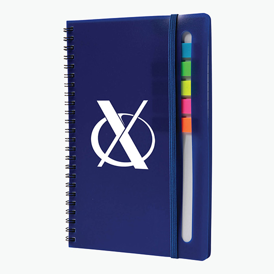 Semester Spiral Notebook with Sticky Flags