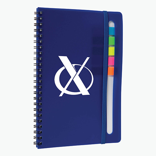 Semester Spiral Notebook with Sticky Flags