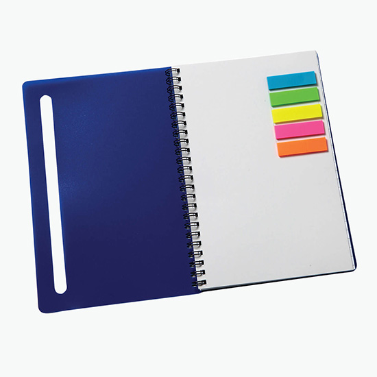 Semester Spiral Notebook with Sticky Flags
