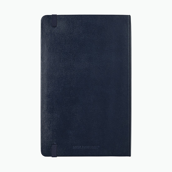 Moleskine® Hard Cover Large Double Layout Notebook - Debossed