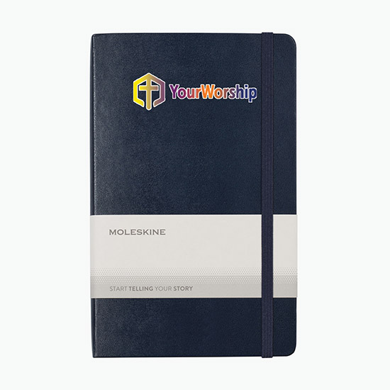Moleskine® Hard Cover Large Double Layout Notebook - Full Color