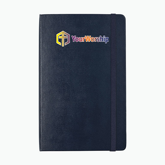 Moleskine® Hard Cover Large Double Layout Notebook - Full Color