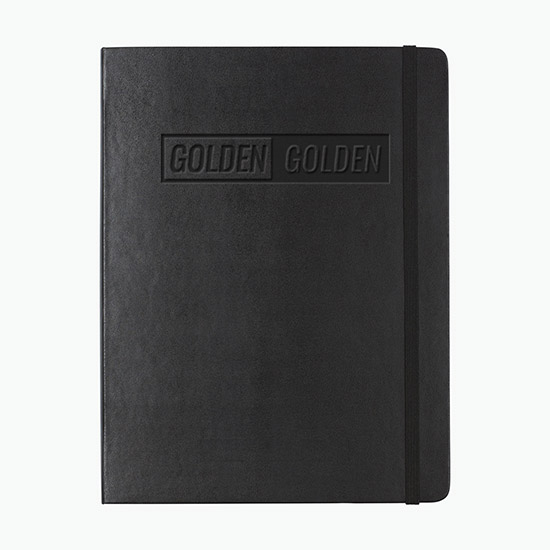 Moleskine® Hard Cover XL Double Layout Notebook - Debossed
