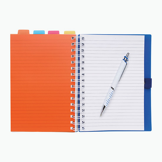 Souvenir® Tabbed Notebook with Vertex Pen