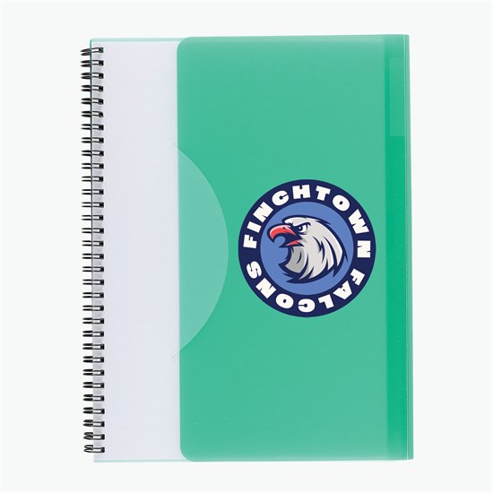 Tuck-In Standard Spiral Notebook - 2-4 Color Imprint