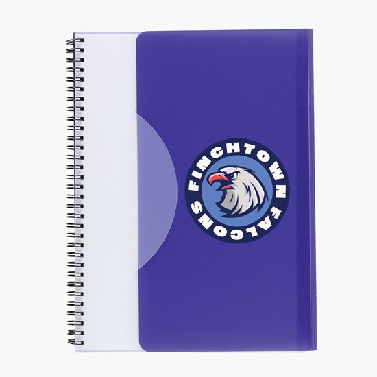 Tuck-In Standard Spiral Notebook - 2-4 Color Imprint
