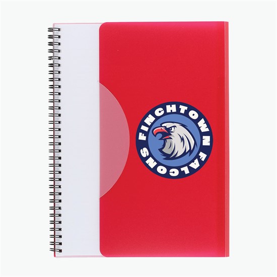 Tuck-In Standard Spiral Notebook - 2-4 Color Imprint