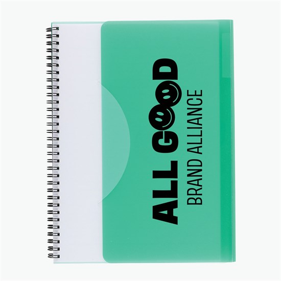 Tuck-In Standard Spiral Notebook - 1 Color Imprint