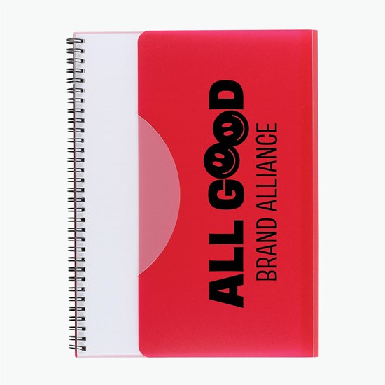 Tuck-In Standard Spiral Notebook - 1 Color Imprint