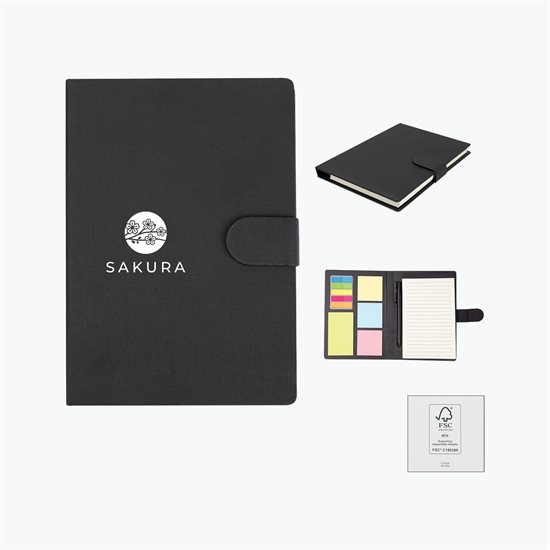 Taylor Padfolio with Sticky Notes and Flags