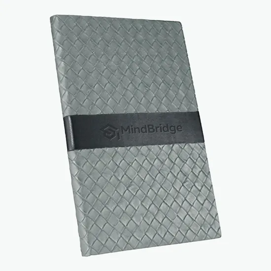 TiTUS® Executive Woven Faux Leather Journal - Debossed