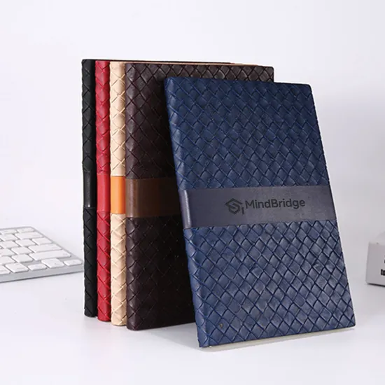 TiTUS® Executive Woven Faux Leather Journal - Debossed