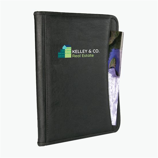 DuraHyde Zippered Padfolio - Full Color - 24-Hour Production