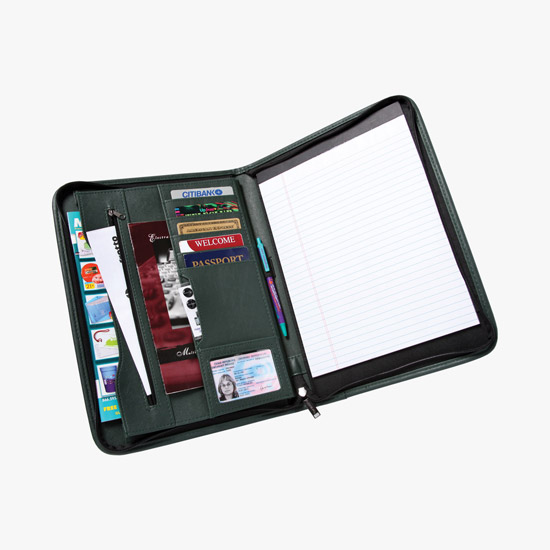 DuraHyde Zippered Padfolio - 24-Hour Production