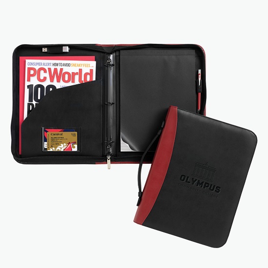 Conference Ring Folio - Debossed - 24-Hour Production
